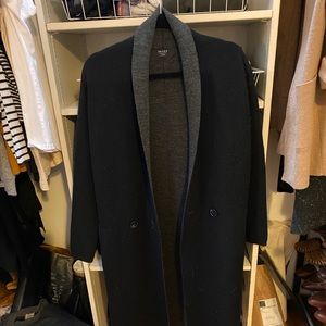 Brass Black/charcoal robe coat coatigan